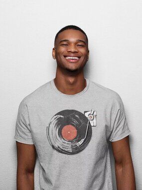 Vintage Vinyl Records T-Shirt 🎵💿 | Retro Music Graphic Tee for Men